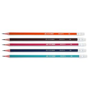 Ołówek grafitowy SILVER HB, trójkątny, mix