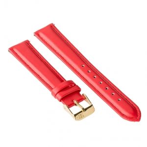 Watch strap ZIZ (poppy red, gold) (4700076)