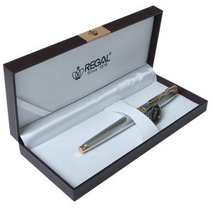 Rollerball pen in gift case W, chrome