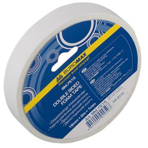 Double-sided adhesive tape on a foam base 18mm x 2m/1pc.