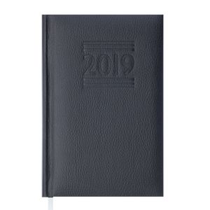 Dziennik z datą 2019 BELCANTO, A6, 336 stron, kolor czarny