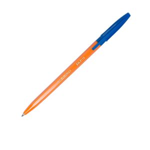 Długopis POMARAŃCZOWY, JOBMAX, niebieski
