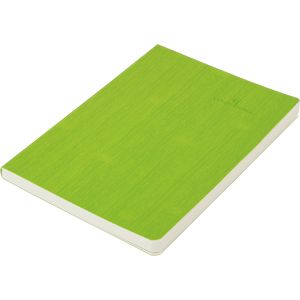 Business notebook COLOR TUNES A5, 96 sheets, line, artificial leather cover, light green