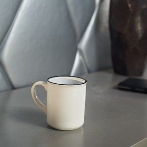 Ceramic cup RETRA 350 ml with rim