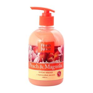 Liquid cream soap, 460 ml, with glycerin, peach and magnolia