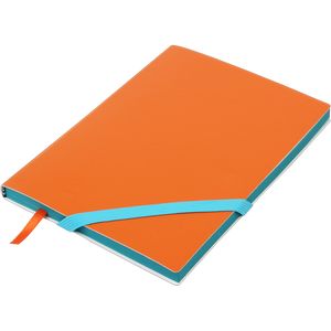 Carnet d'affaires LOLLIPOP A5, 96 feuilles, ligne, couverture en cuir artificiel, orange