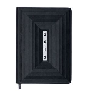 Diary dated 2019 MEANDER, A5, 336 pages, black
