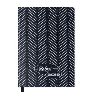 Diary dated 2019 RELAX, A5, 336 pages, black