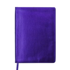 Diary undated METALLIC, A5, purple