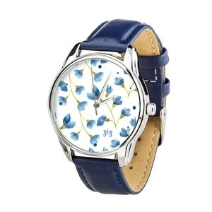 Zegarek „Sama czułość” (pasek ciemnoniebieski, srebrny) + dodatkowy pasek (4617667)