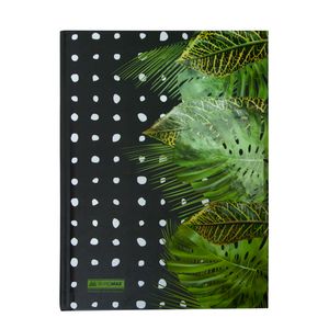 Notebook FLORISTICA, A-5, 96 sheets, checkered, TV. cardboard cover, light green