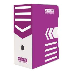 Caja para archivar documentos 150 mm, BUROMAX, violeta