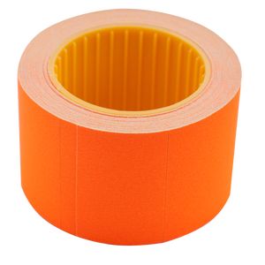 Étiquette de prix 35*25mm (240 pièces, 6m), rectangulaire, enroulement externe, orange