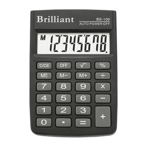 Calculatrice de poche Brilliant BS-100, 8 chiffres