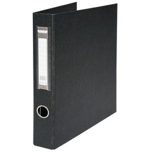 Folder with 4 rings A4 BUROMAX, end width 40 mm, black
