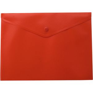 A4 envelope folder with a button, red