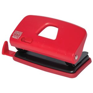 Plastic hole puncher BUROMAX, 10 sheets, red