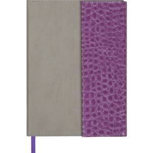 Tagebuch undatiert PRIMO, A5, lila mit grau