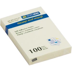 Note pad 51 x 76mm, 100 sheets, yellow