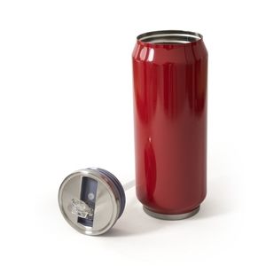 Tazza termica rossa LIBERUM 350 ml, metallo