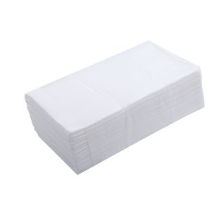 Serviettes en cellulose en forme de V, 160 pièces, 2 couches, blanches