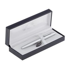Rollerball pen in gift case L, chrome