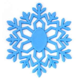 Fiocco di neve decorativo (set da 4 pezzi)