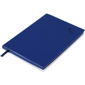 Business notebook TOUCH ME A5, 96 sheets, clean, artificial leather cover, dark blue