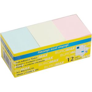 Note pad 38 x 51mm, 100 sheets, assorted