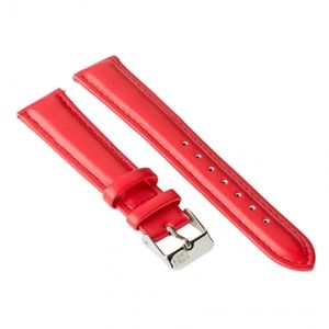 Watch strap ZIZ (poppy red, silver) (4700060)