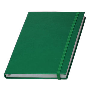 Notebook, green Tukson A5 (White Line)