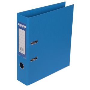 Grabador de doble cara "ELITE" BUROMAX, A4, ancho de extremo 70 mm, azul claro