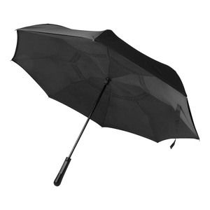 Paraguas de caña de 8 paneles, negro