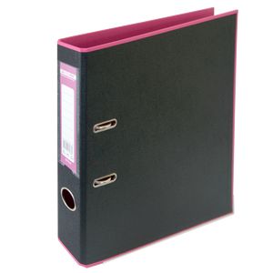 Recorder BUROMAX, A4, 50 mm, PP, pink/black
