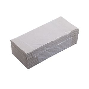 Toallitas de papel usadas en forma de V, 160 unidades, gris