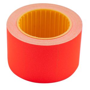 Etiqueta de precio 35*25mm (240ud, 6m), rectangular, bobinado externo, rojo