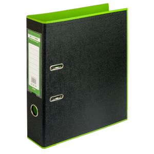 Registratore BUROMAX, A4, 70 mm, PP, verde chiaro/nero