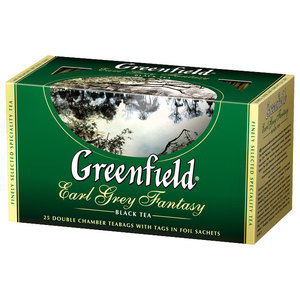 Tè nero EARL GREY FANTASY 2gx25pz. Pacchetto "Greenfield".
