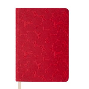Tagebuch vom 2019 FLEUR, A5, 336 Seiten, rot