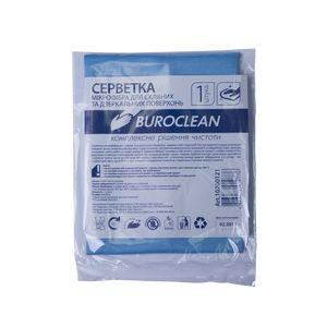Microfiber cloth for glass and mirrors Buroclean 30x30