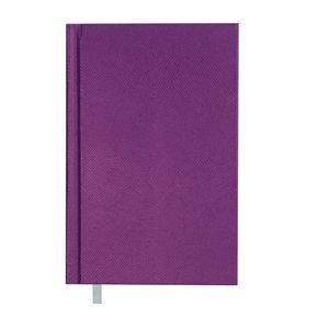 Dziennik z datą 2019 PERLA, A6, 336 stron, kolor fioletowy