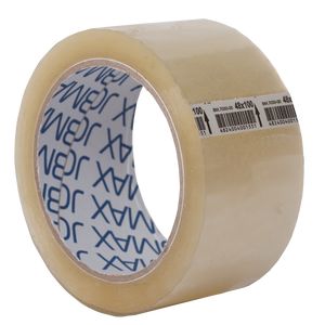 Adhesive packaging tape transparent 48mm x 100yd x 40µm, JOBMAX