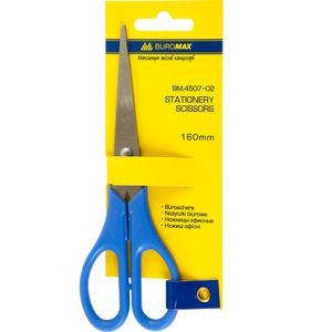 Office scissors BUROMAX 160 mm, blue