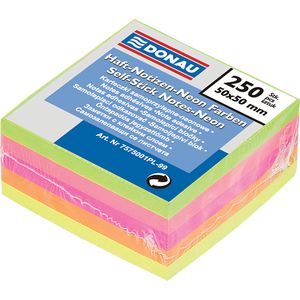 Block for notes 50x50 mm, 250 l. (neon, assorted)