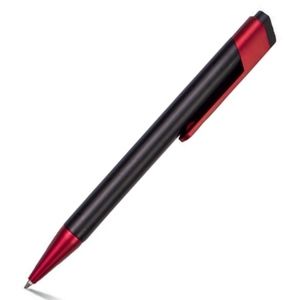 Bolígrafo negro NORA con clip de color
