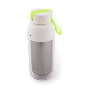 Thermal cup with light green handle EXTREMUM 425 ml, plastic