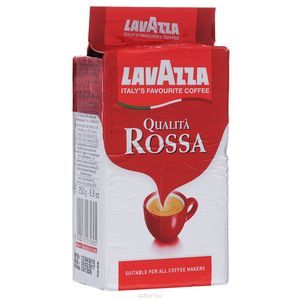 Ground coffee Qualita Rossa, 250g, "Lavazza", package
