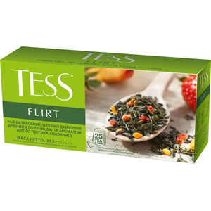 Tè verde FLIRT 1,5g x 25, "Tess", confezione