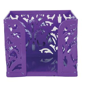 Caja de papel “BAROCCO”, metal, violeta