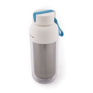 Thermal cup with blue handle EXTREMUM 425 ml, plastic